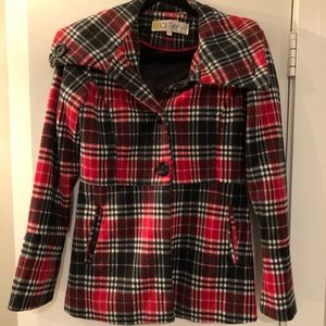 Fleece Plaid Jacket